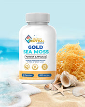 Load image into Gallery viewer, Wholesale Golden Organic Seamoss Capsules 12 Pk Bottle
